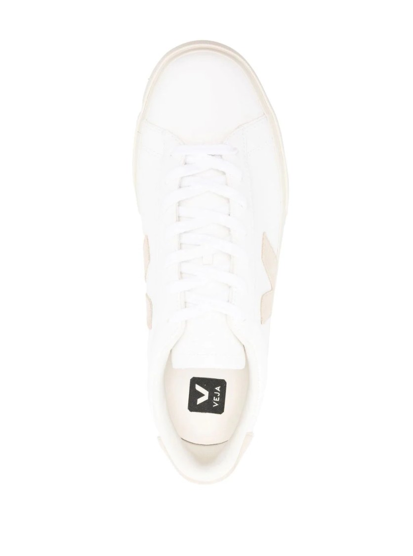 Veja Campo Low-top Sneakers With Suede Accents In White