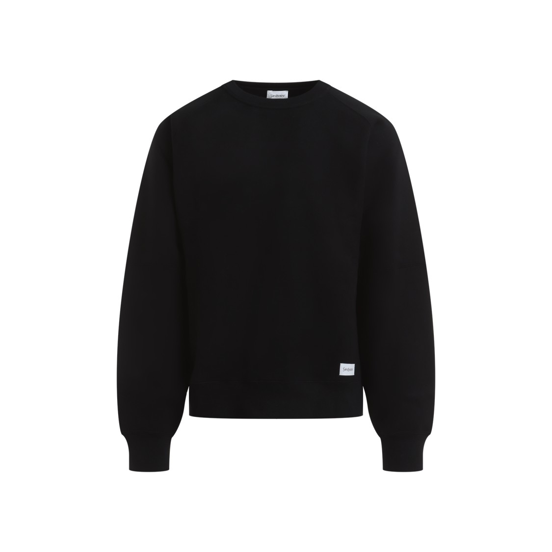 Shop Saint Laurent Oversize Sweatshirt In Black