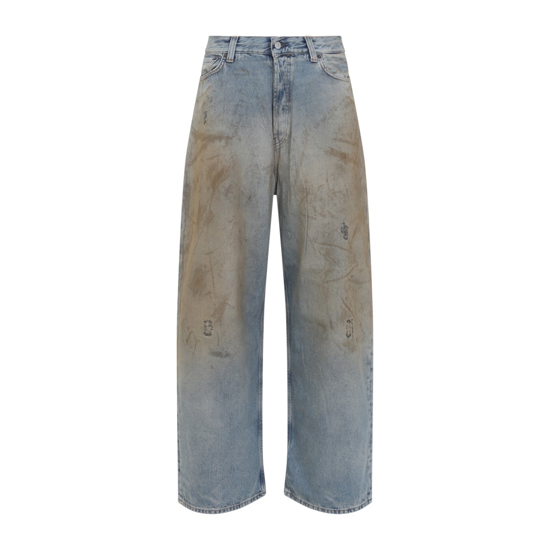 Acne Studios Baggy Jeans Mid Blue In Blue