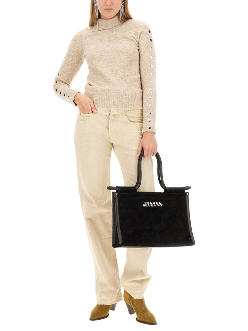 Isabel Marant Malo Sweater In Neutrals