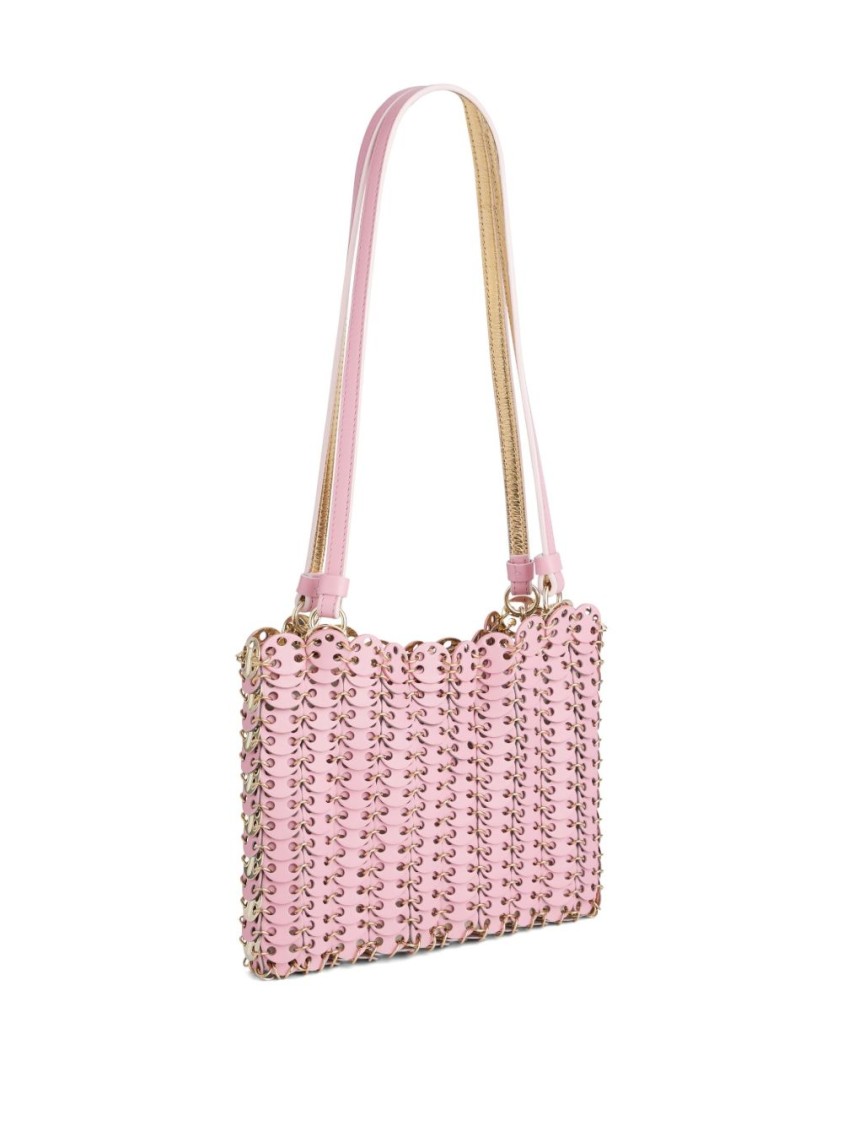 Rabanne Reversible Pink And Gold Shoulder Bag