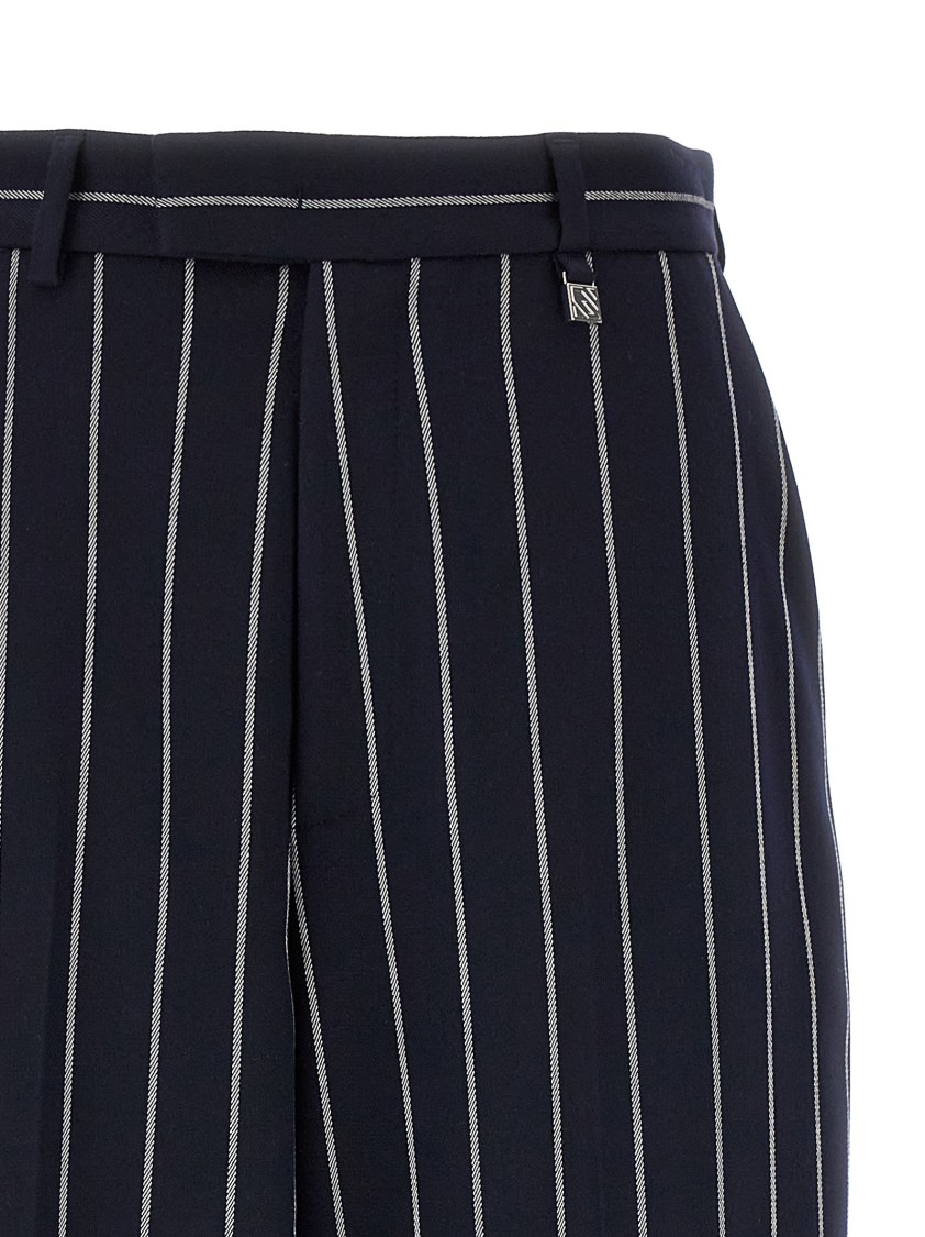Giuseppe Di Morabito Striped Trousers Featuring Pockets In Blue