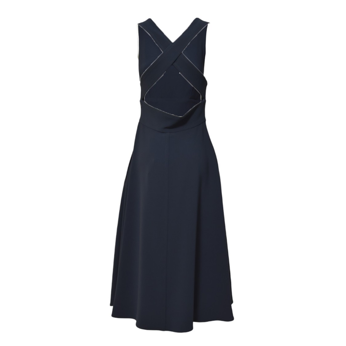 オールインワン・サロペット Aspesi Midnight Blue Cotton Pique Midi Dress Aspesi Midnight Blue Cotton Pique Midi Dress In Black | ModeSens