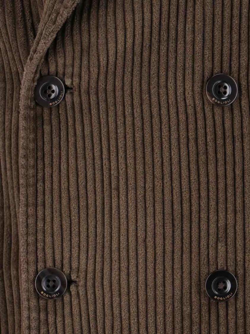 Boglioli Corduroy Blazer In Brown