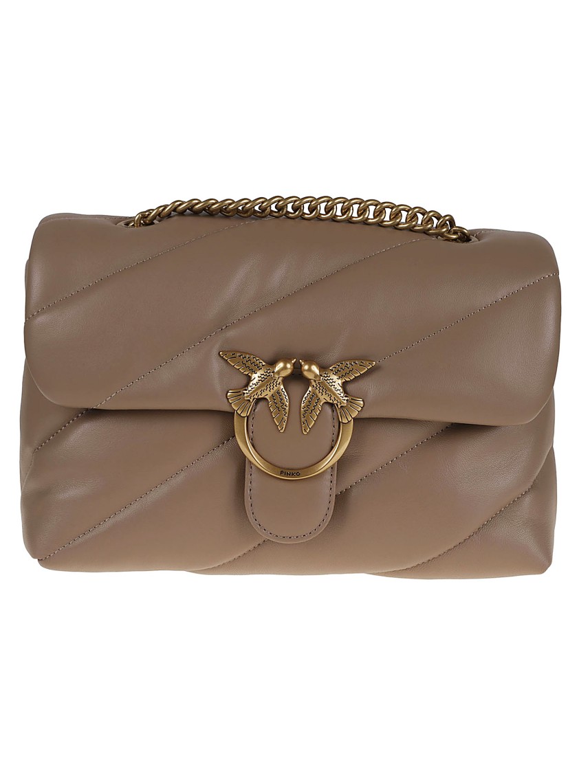 Pinko Love Puff Classic Cl Sheep Nap In Brown