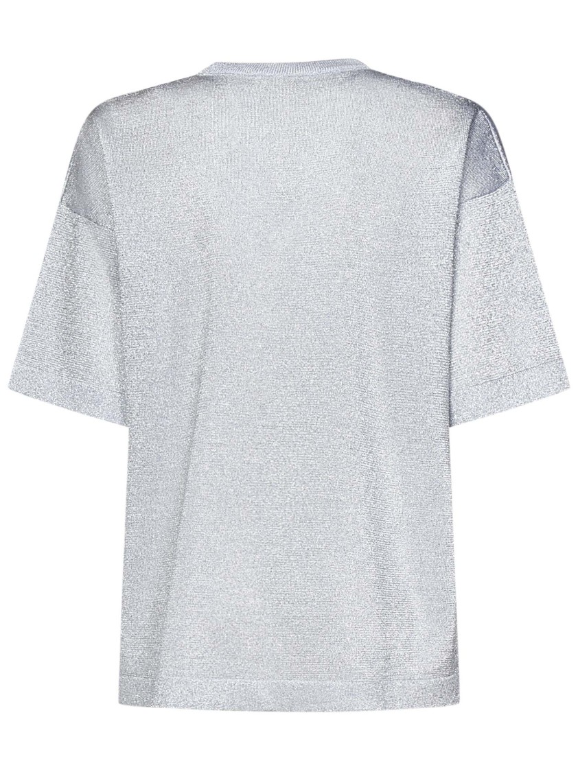 Missoni Oversized Crew Neck T-shirt In Gray