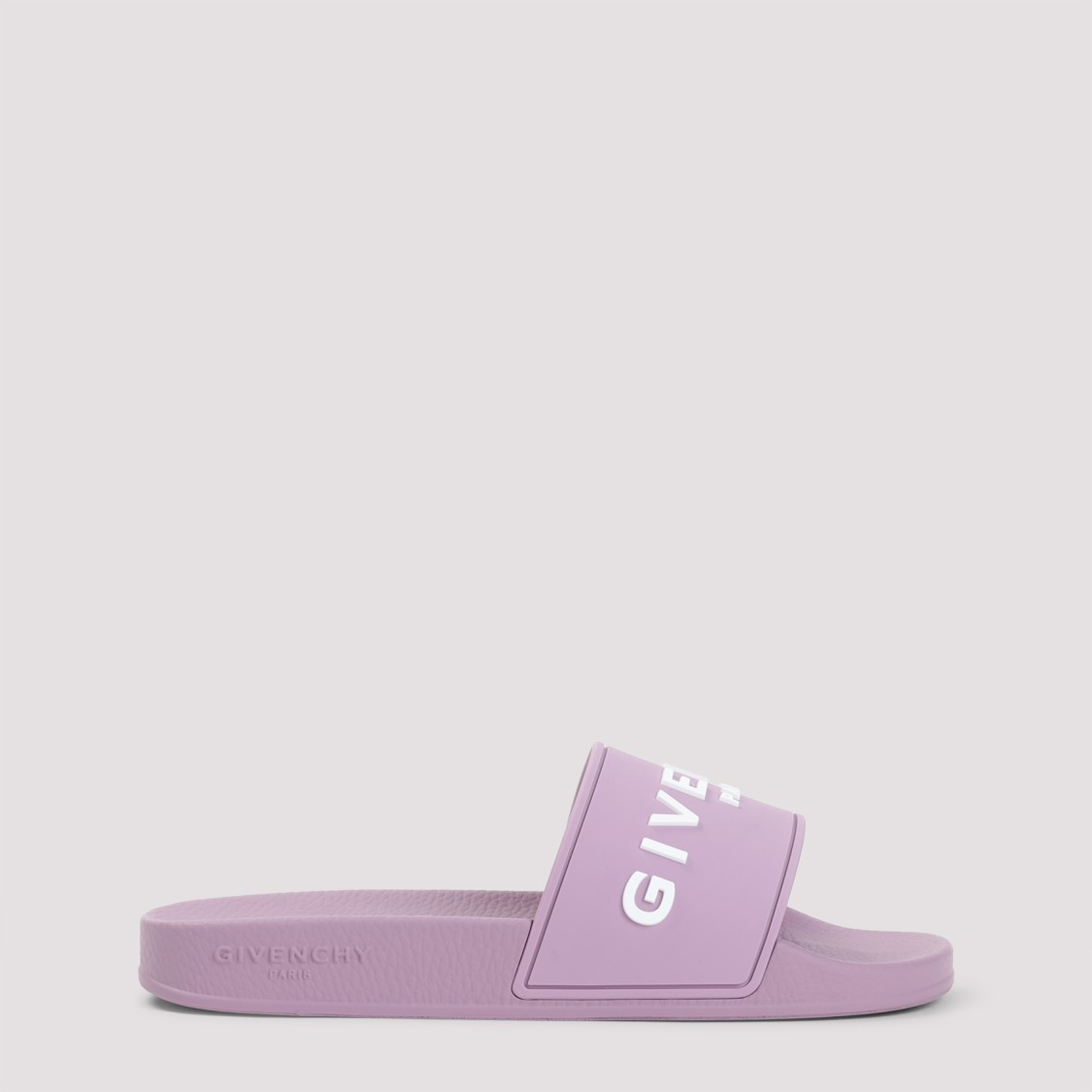Shop Givenchy Polished Sandals With Wide Strap In Purple