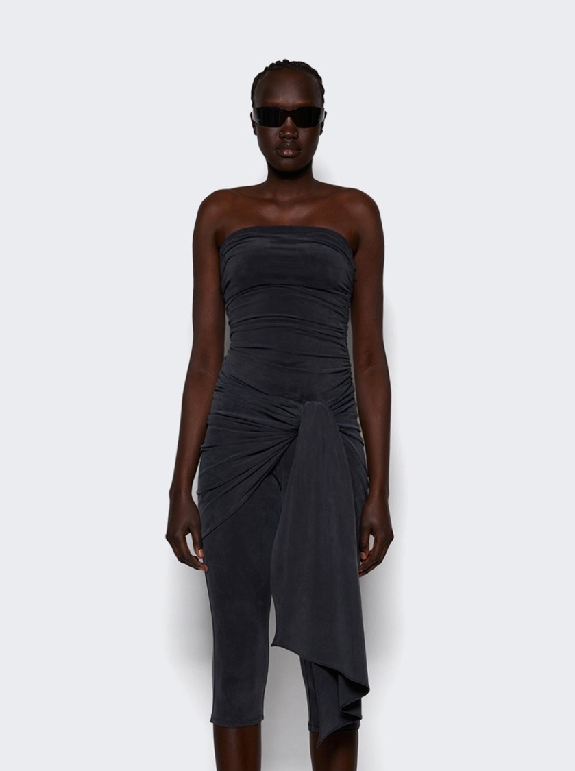 Alexander Wang Vintage Effect Stretch Jumpsuit With Knot Detail