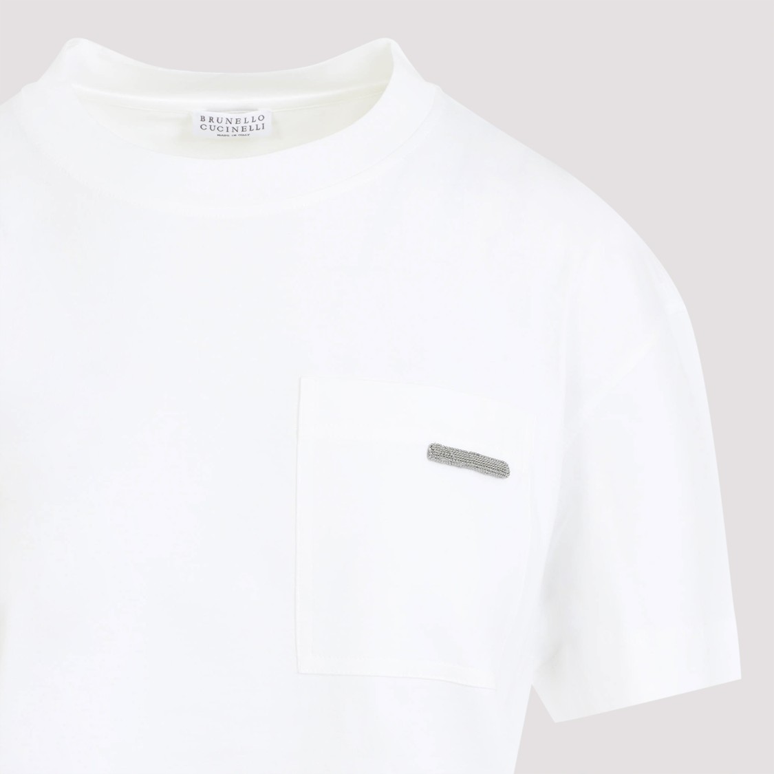 Brunello Cucinelli Chest Pocket Round Neck Short Sleeve T-shirt