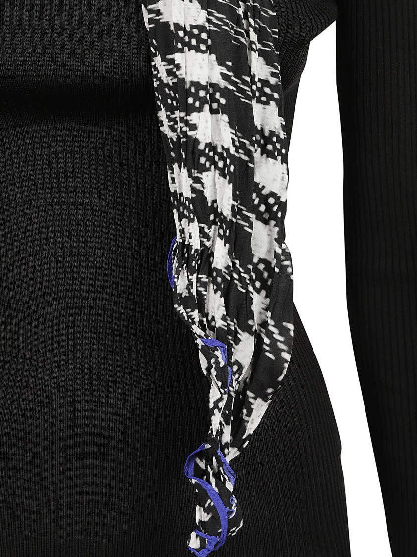 Burberry Scarf Rib Knit Sweater