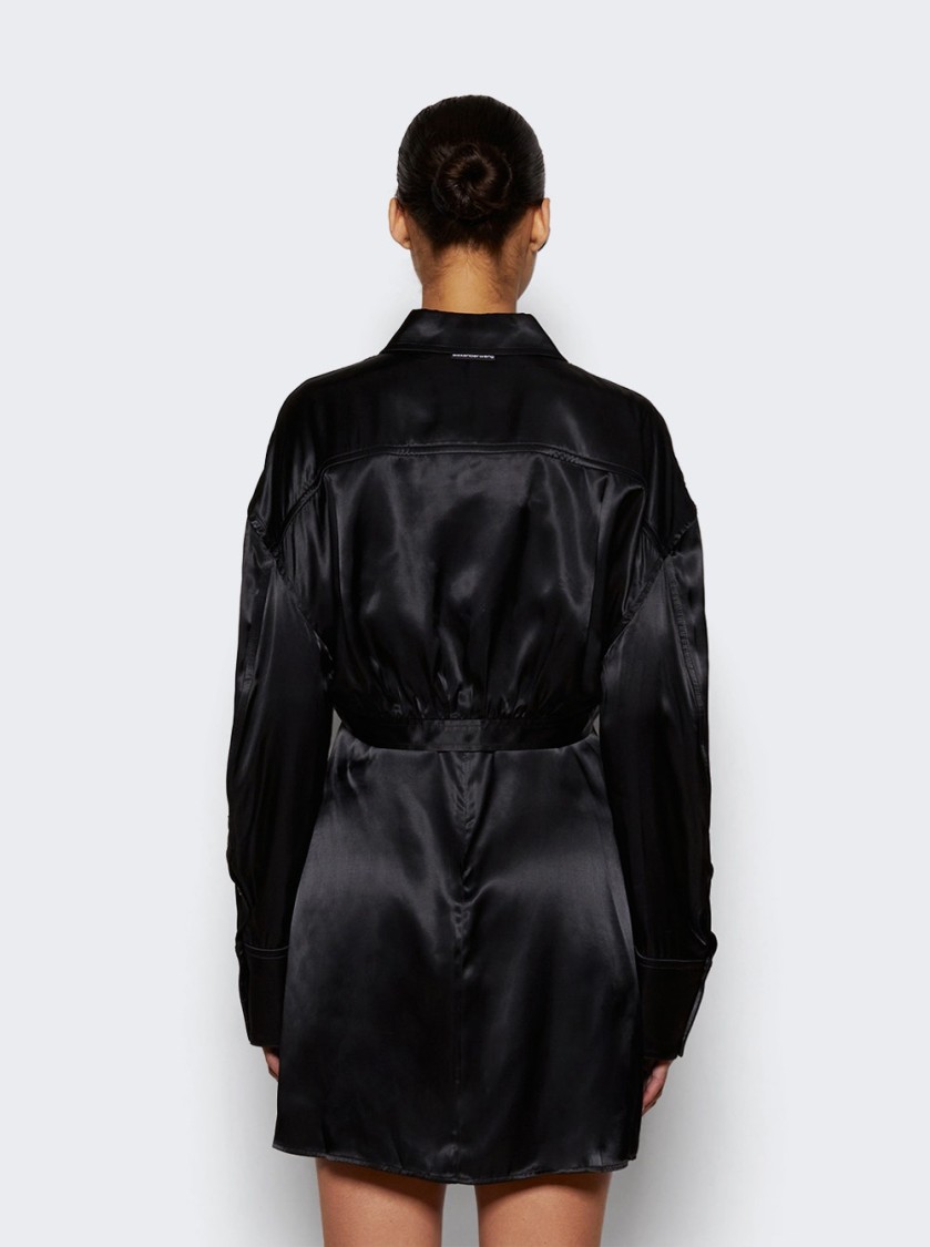 Alexander Wang Re-styled Bolero And Slip Dress Black In Black