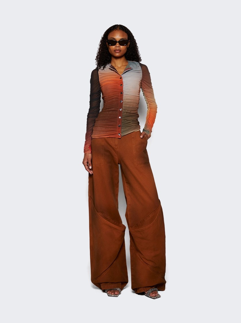 Attico Khaki Long Pants