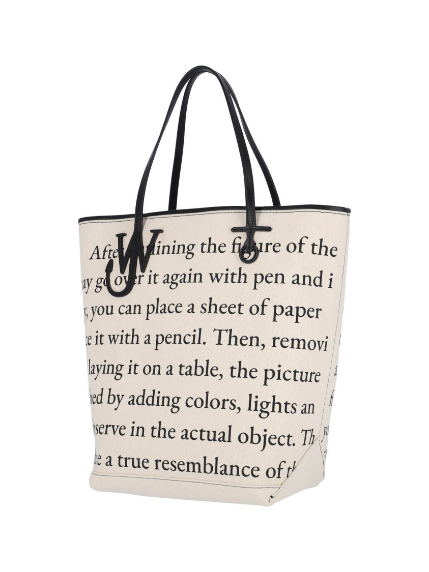 Jw Anderson J. W. Anderson Structured Tote Bag With Contrasting Black Trim