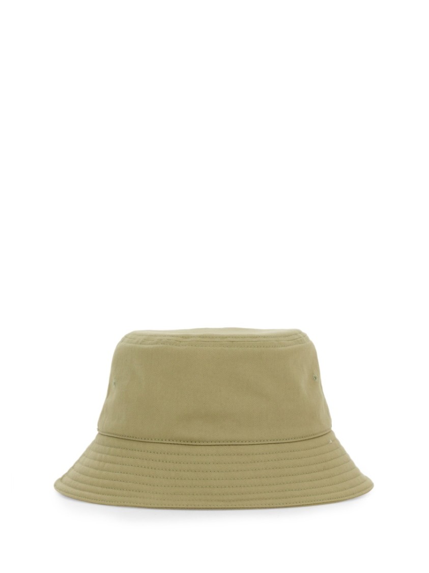 Burberry Wide Brim Cotton Bucket Hat In Neutrals