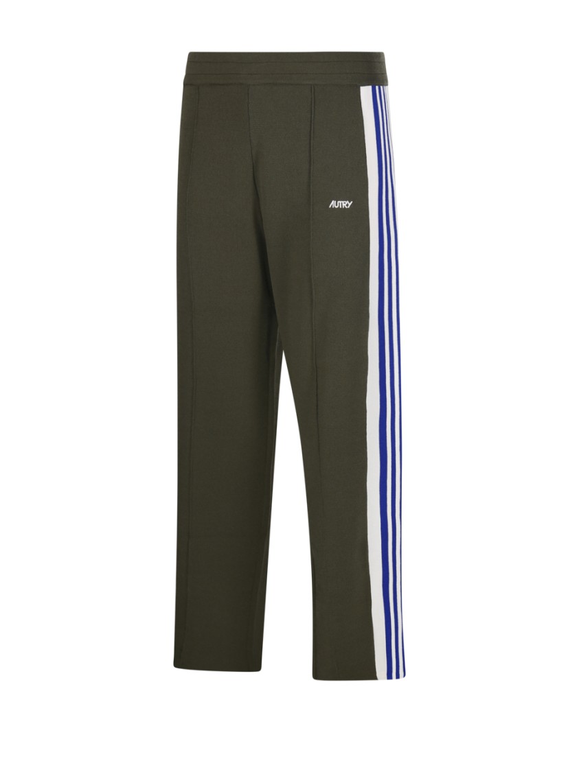 Shop Autry Relaxed Straight Leg Active Pants In Green