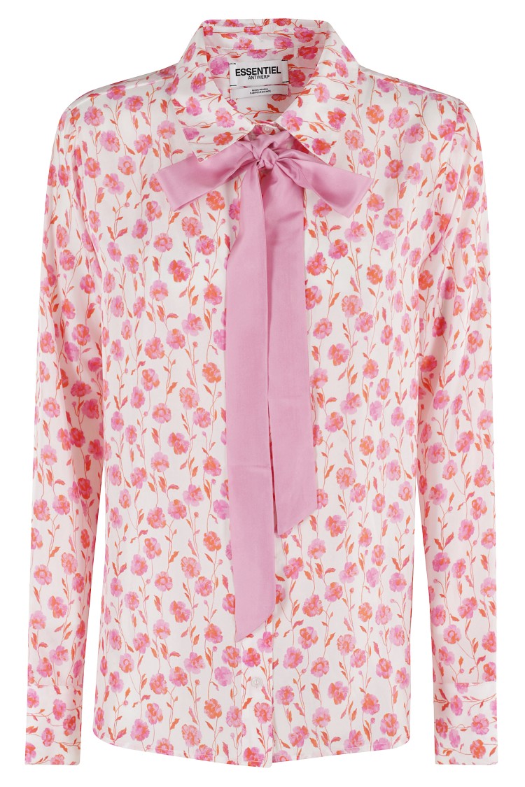 Essentiel Antwerp Delicate Floral Print Fitted Shirt
