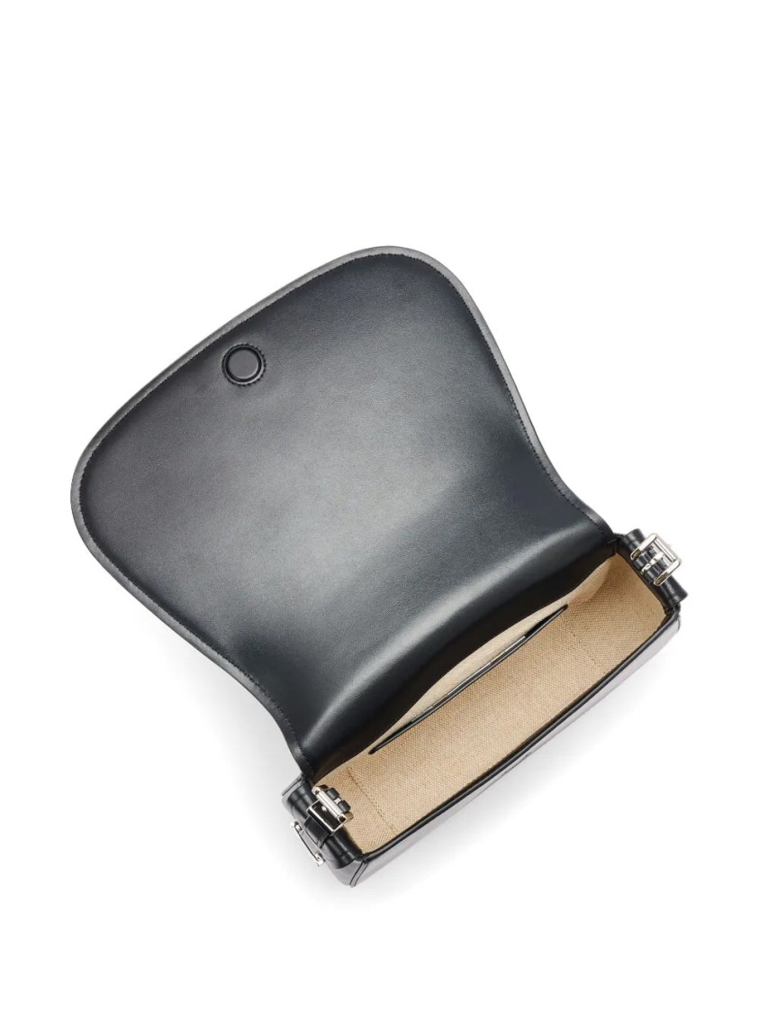 Michael Kors Md Flap Messenger In Black