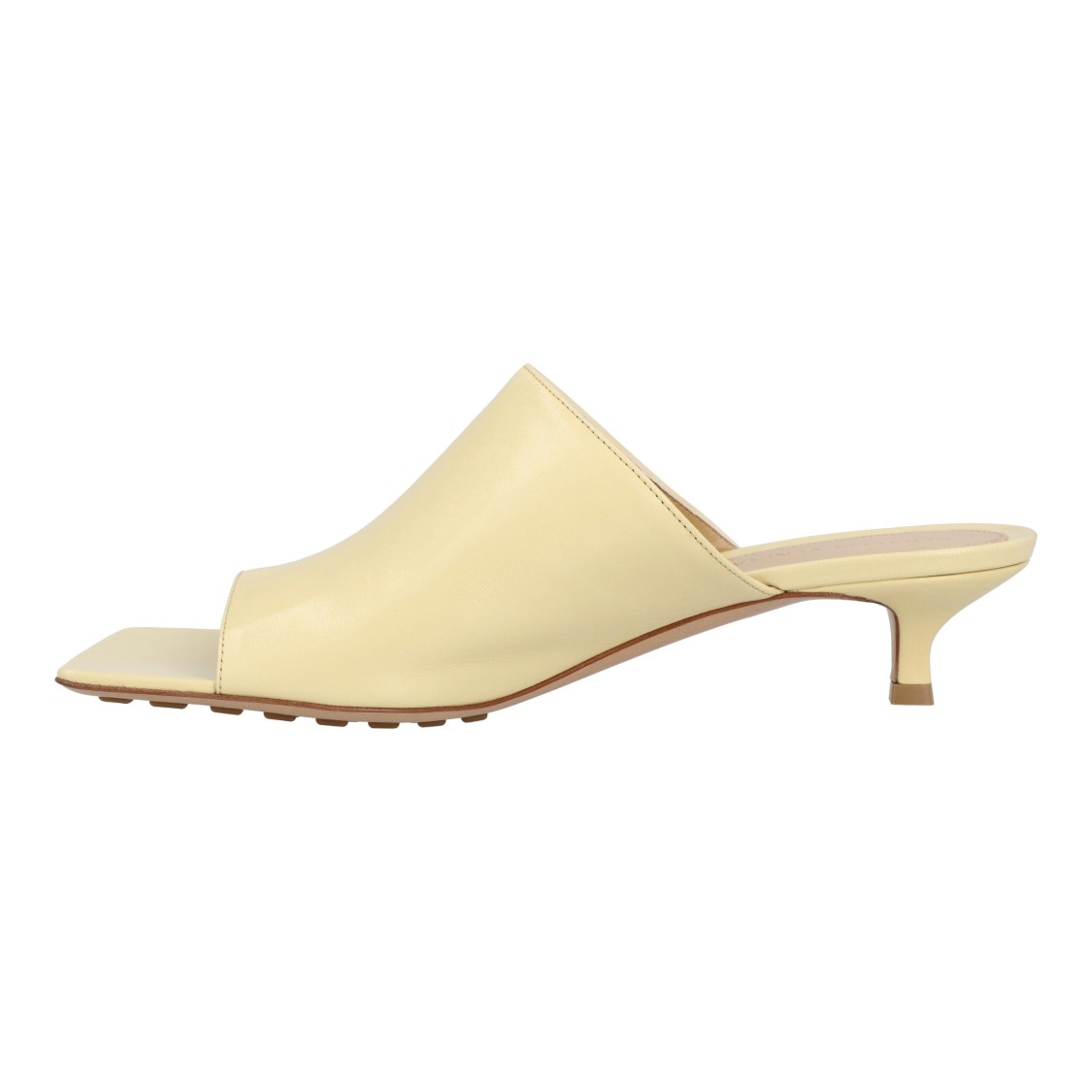 Bottega Veneta Yellow Stretch 40 Leather Mules