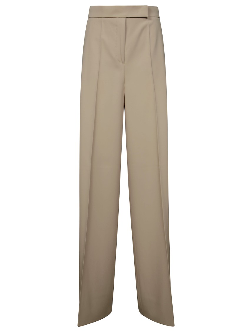 Max Mara Ninfa Palazzo Pants In Neutral
