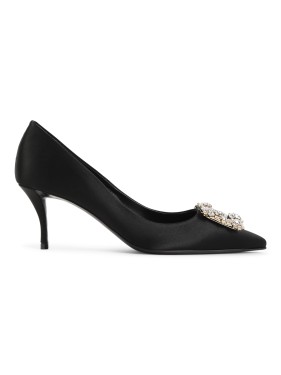 【関税&送料込】Roger Vivier Strass Buckle Raffia Espa Mule Roger Vivier Strass-Buckle Raffia Platform Sandals