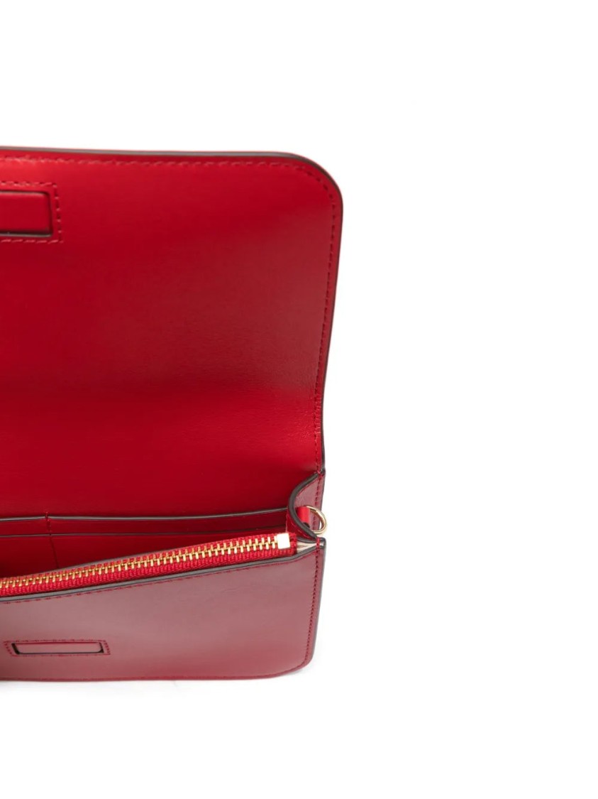 Ralph Lauren Lauren  Wallet On A Chain Large In Red