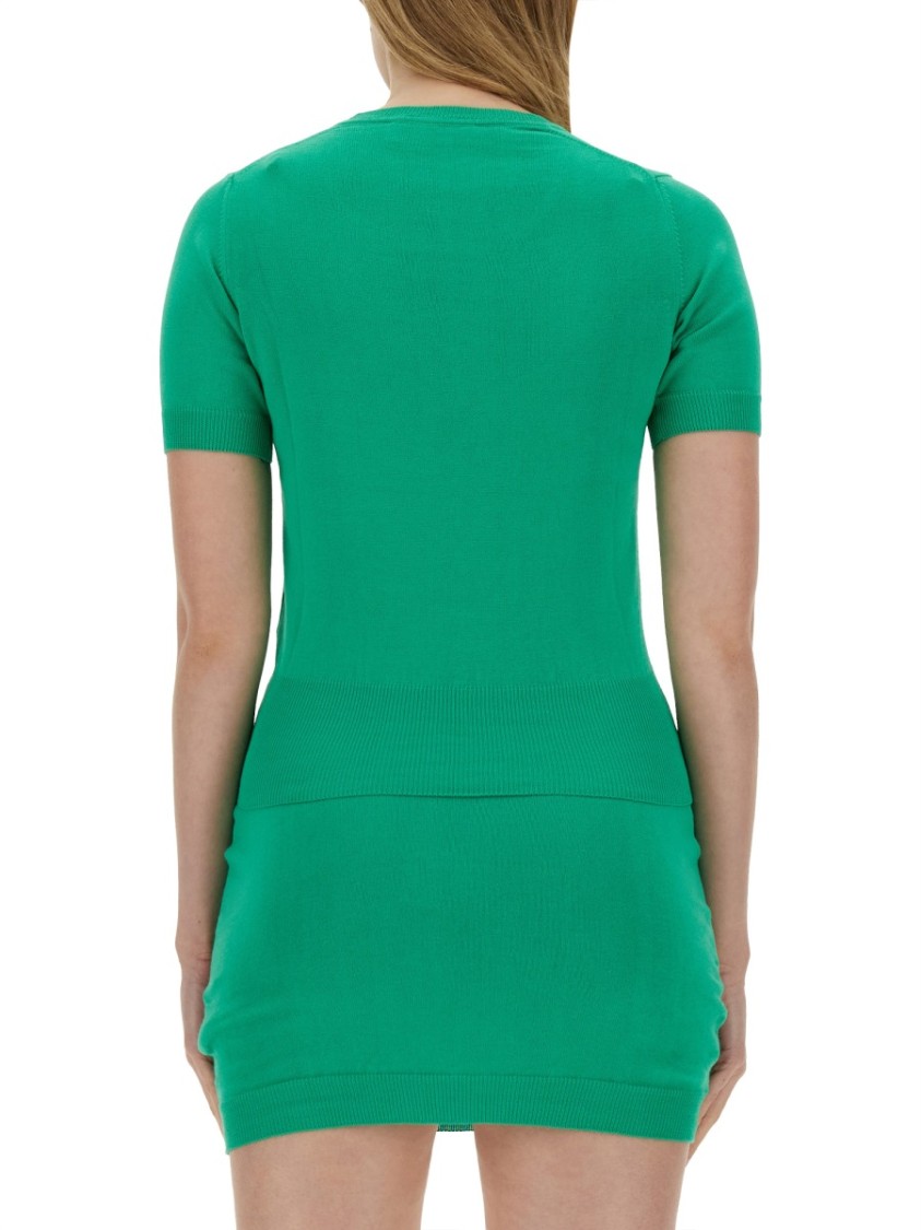 Vivienne Westwood Bea Knitted Top In Green