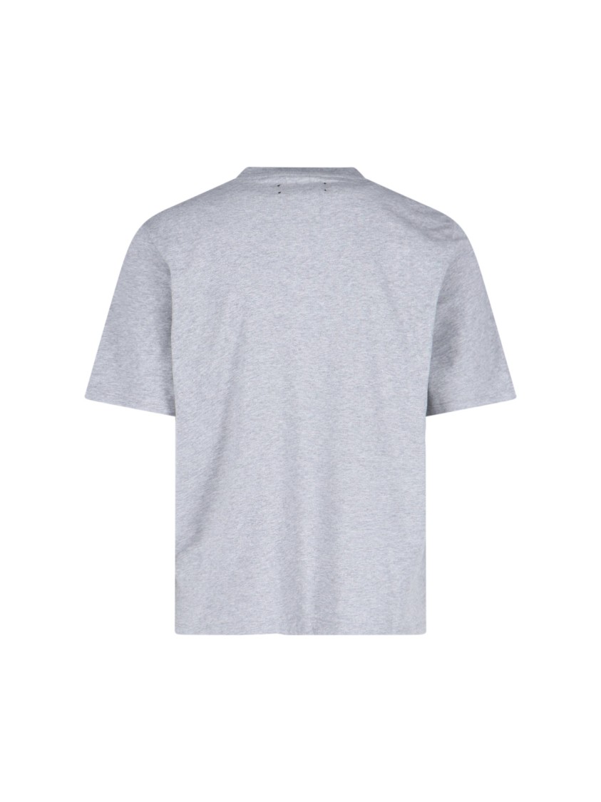 Amiri Stencil Logo-print Cotton-jersey T-shirt In Gray
