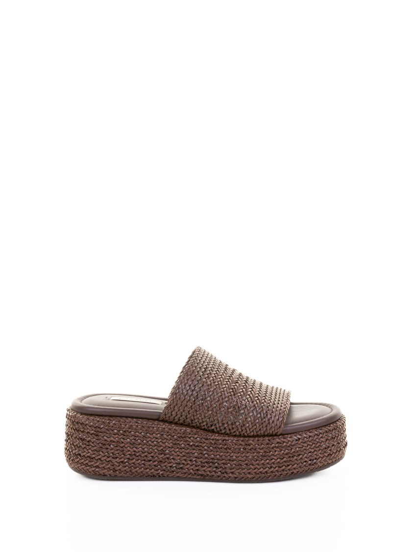 Casadei Interwovened Open Toe Sandals