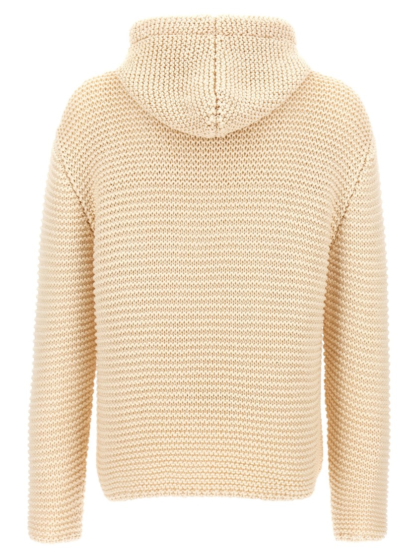 Alexander Mcqueen Mcqueen Inlaid Logo Hoodie In Neutral