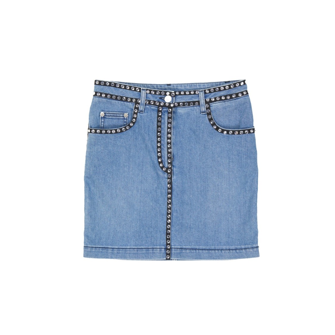 MOSCHINO MOSCHINO COTTON DENIM SKIRT 