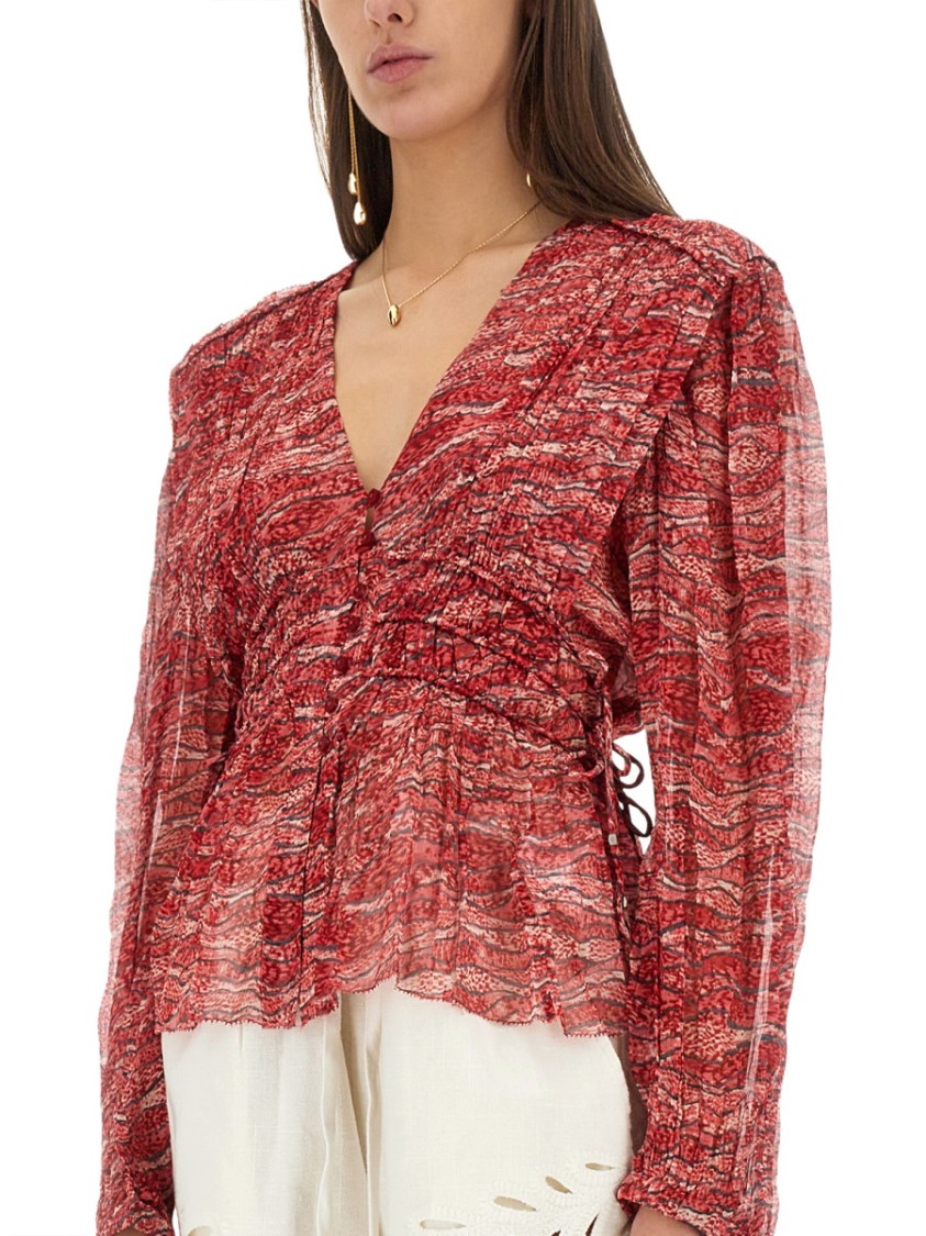 Shop Isabel Marant Étoile "axeline" Top In Multicolor