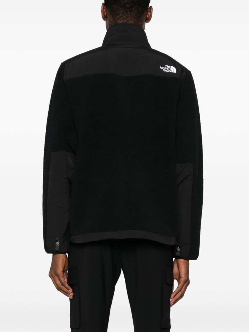 The North Face Retro Denali Logo-embroidered Shell And Recycled-fleece Jacket In Black