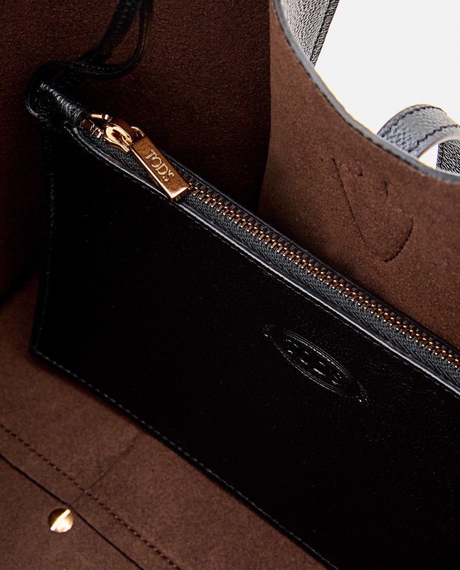 Tod's Tsb Small Shopping Bag In Black