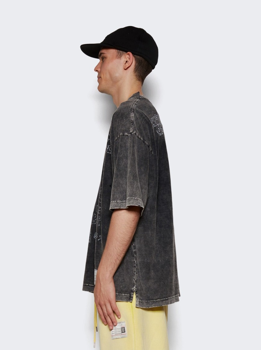 Miharayasuhiro Maison Mihara Yasuhiro Bleached Tee Black