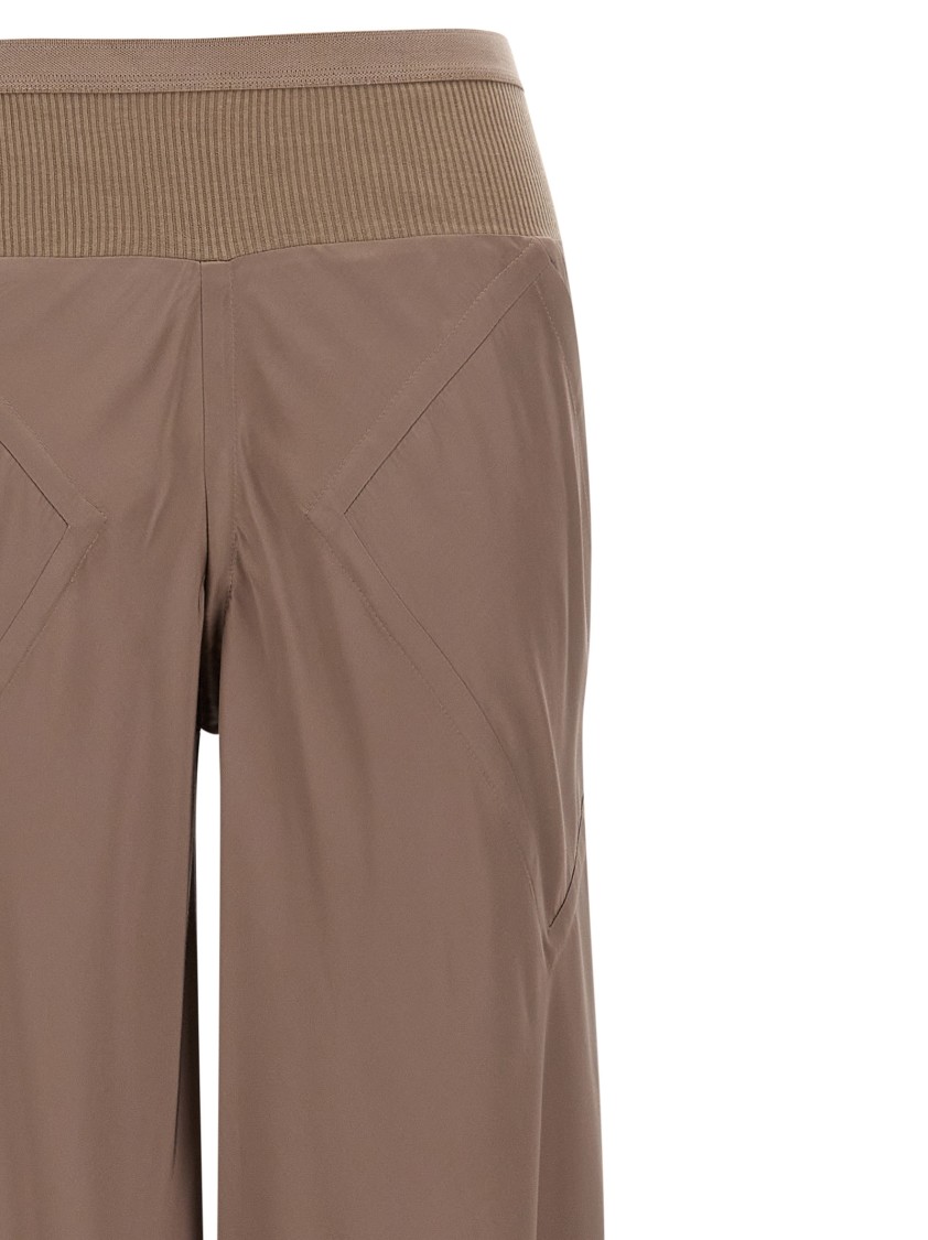 Rick Owens Brown Viscose Blend Pants In Brown