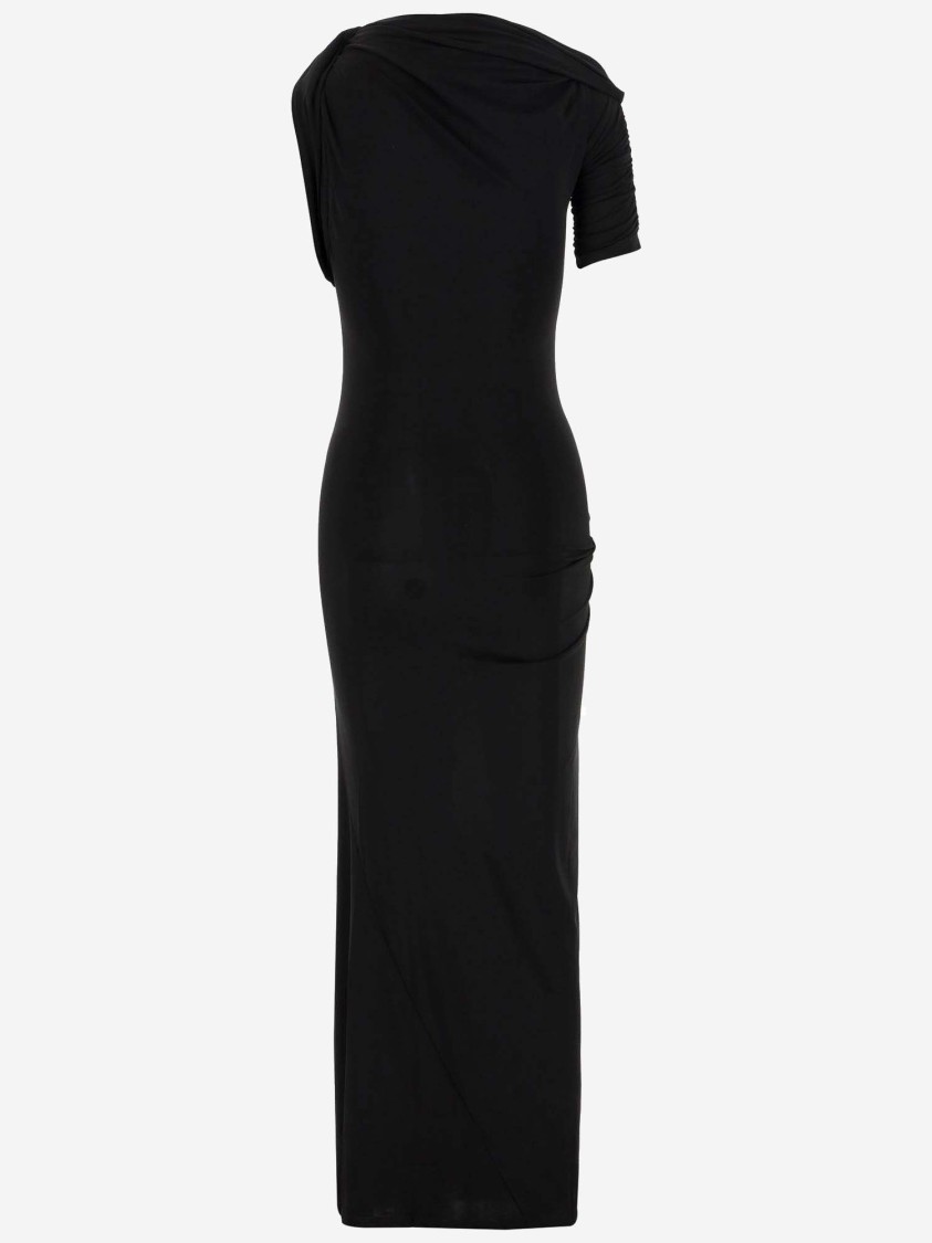 Jacquemus The Draped Robe In Black
