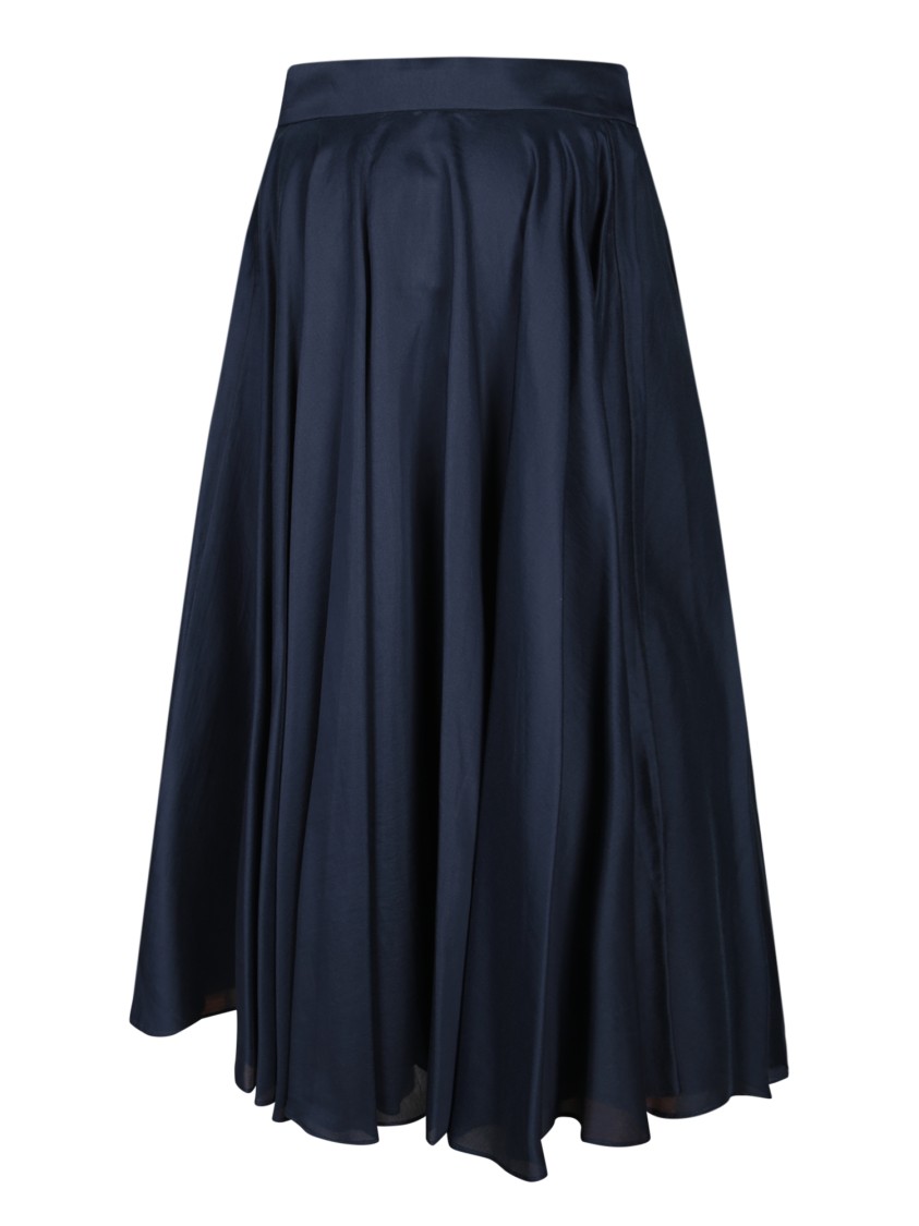 スカート Blanca Vita Pleated Midi Skirt In Muslin With Elastic Blanca Vita Pleated Skirt In Muslin With Elastic Waistband