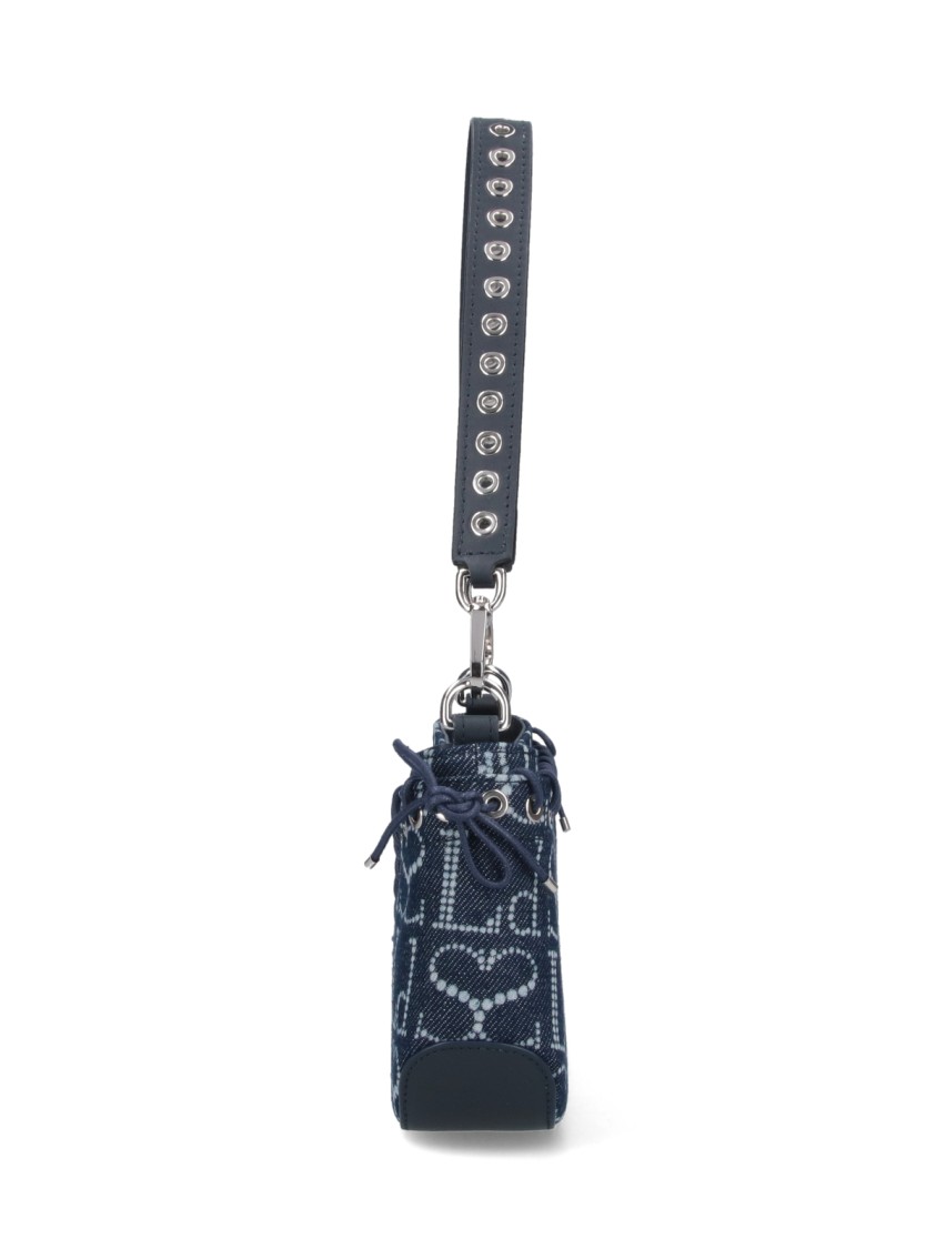 LUDOVIC DE SAINT SERNIN LUDOVIC DE SAINT SERNIN "CLEAVAGE" SHOULDER BAG – BLUE DENIM 