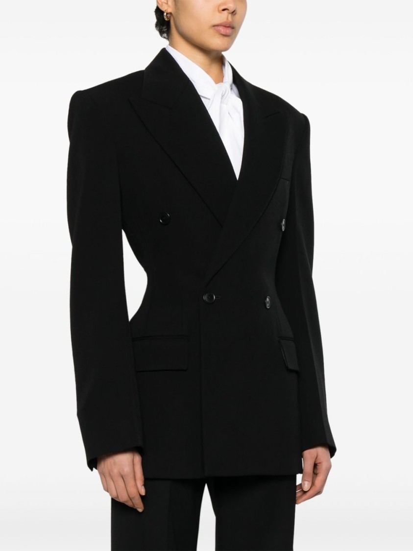 Phoebe Philo Structured Shoulder Tailored Jacket With Double-breasted Design