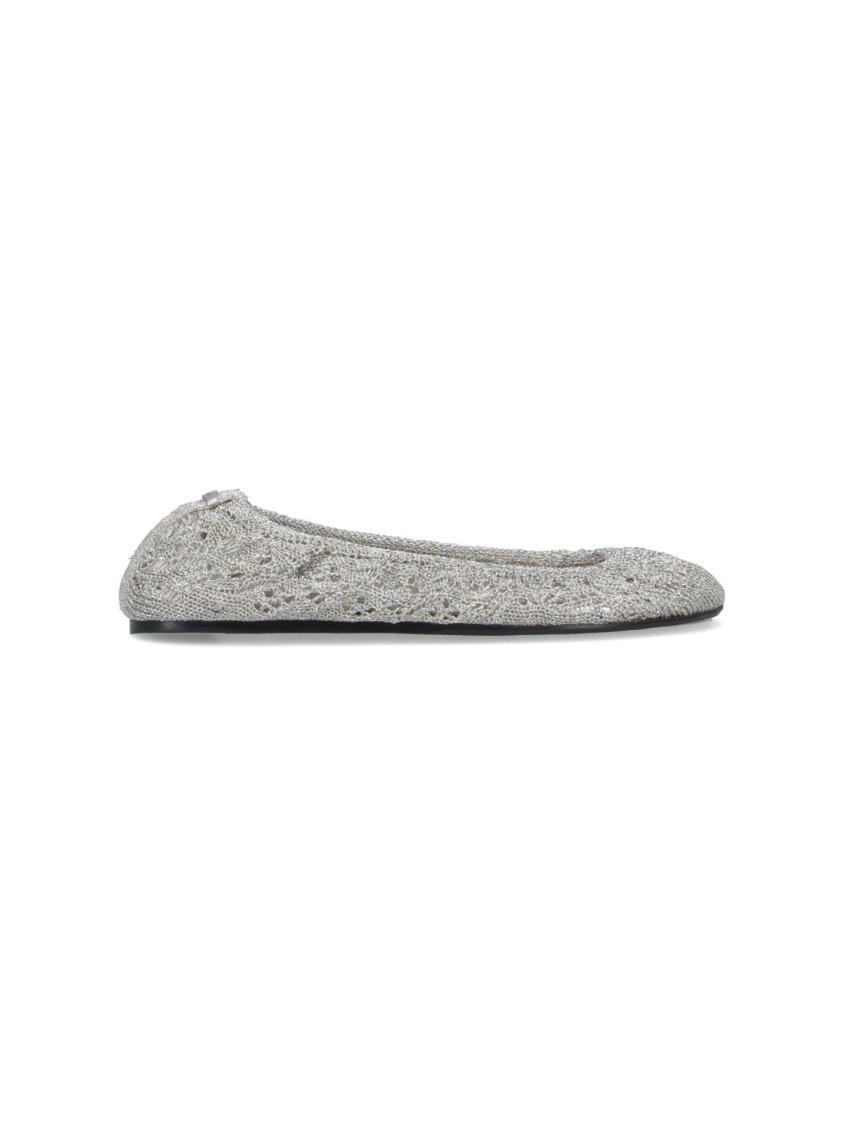Isabel Marant Crochet Flat Ballerina Shoes Round Toe