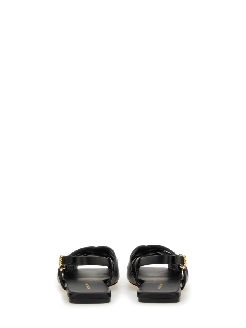 Shop Michael Michael Kors "irene" Sandal In Black