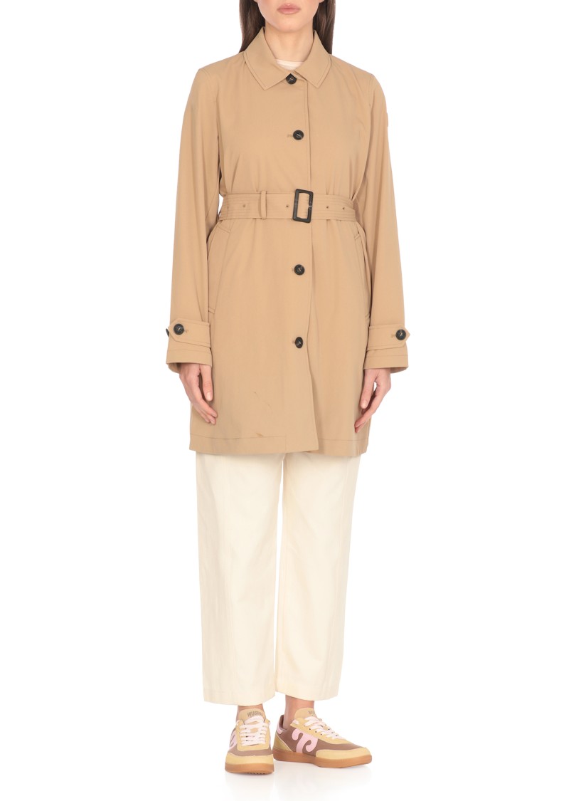 Save The Duck Beige Verve Raincoat In Brown