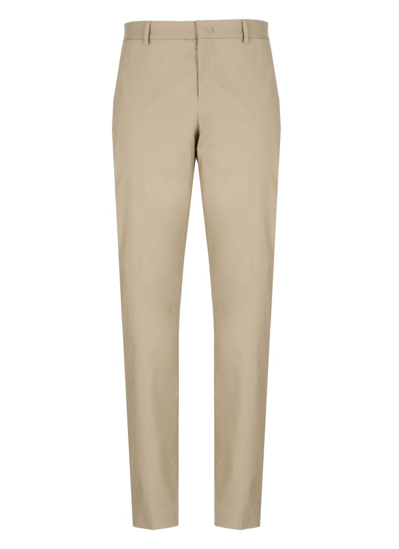 Pt Torino Tailored Straight Trousers With Rear Pockets