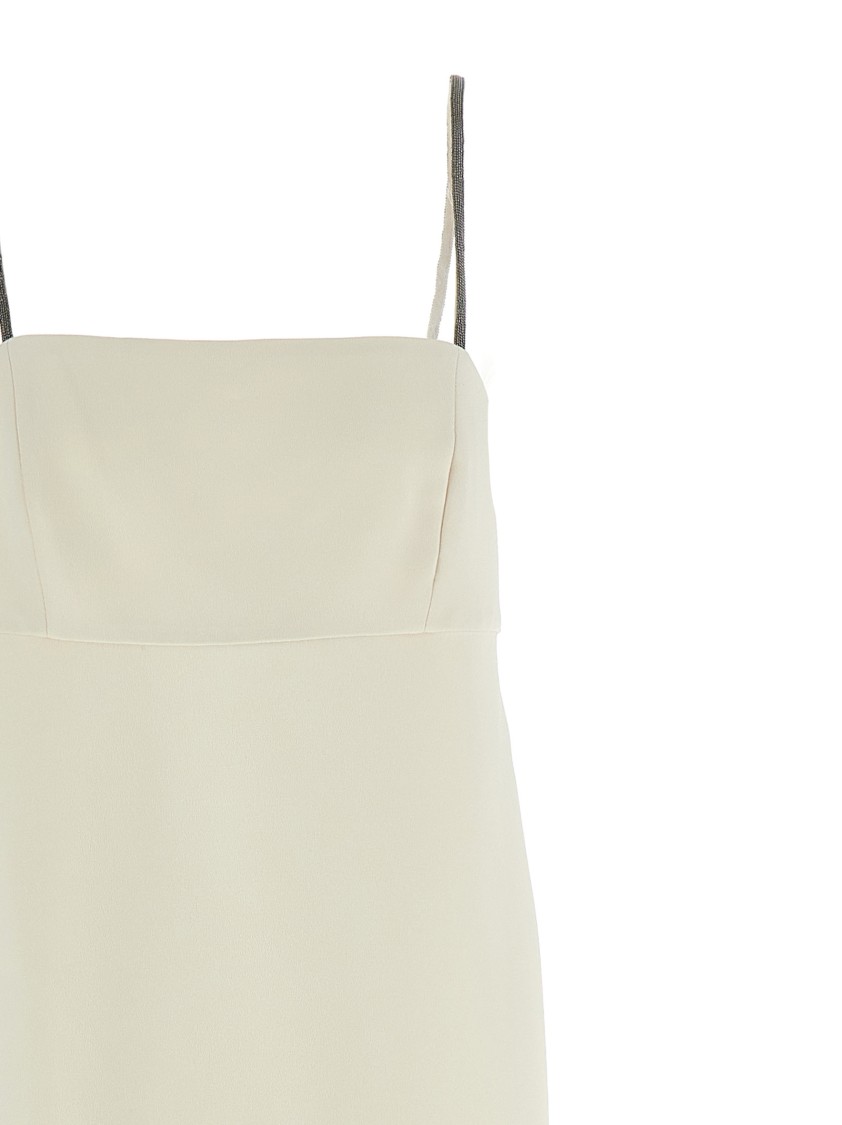 Brunello Cucinelli Long Silk Blend Sleeveless Dress
