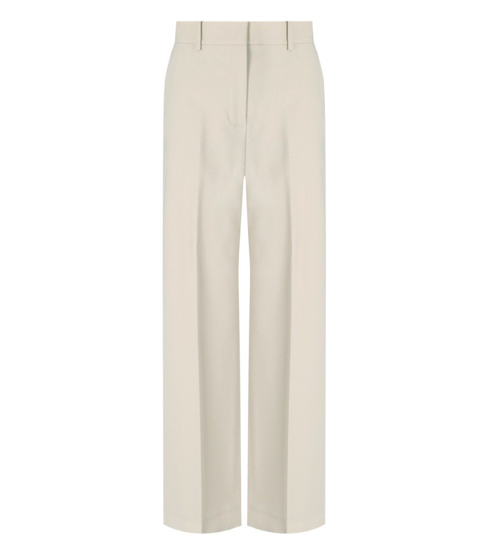 Max Mara Angola Sabbia Wide Leg Pants In Neutral