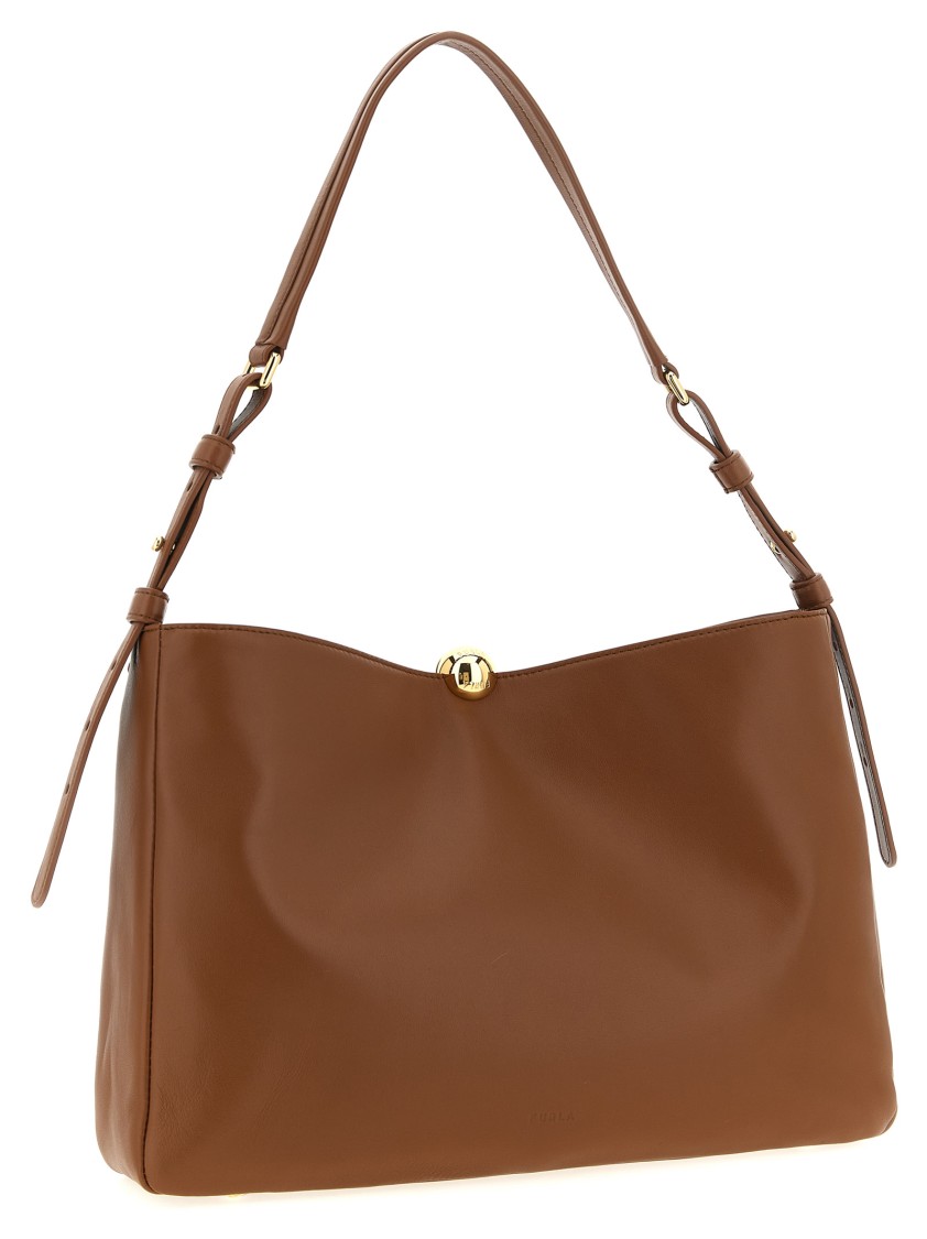 Furla ' Sfera Soft' Shoulder Bag In Red