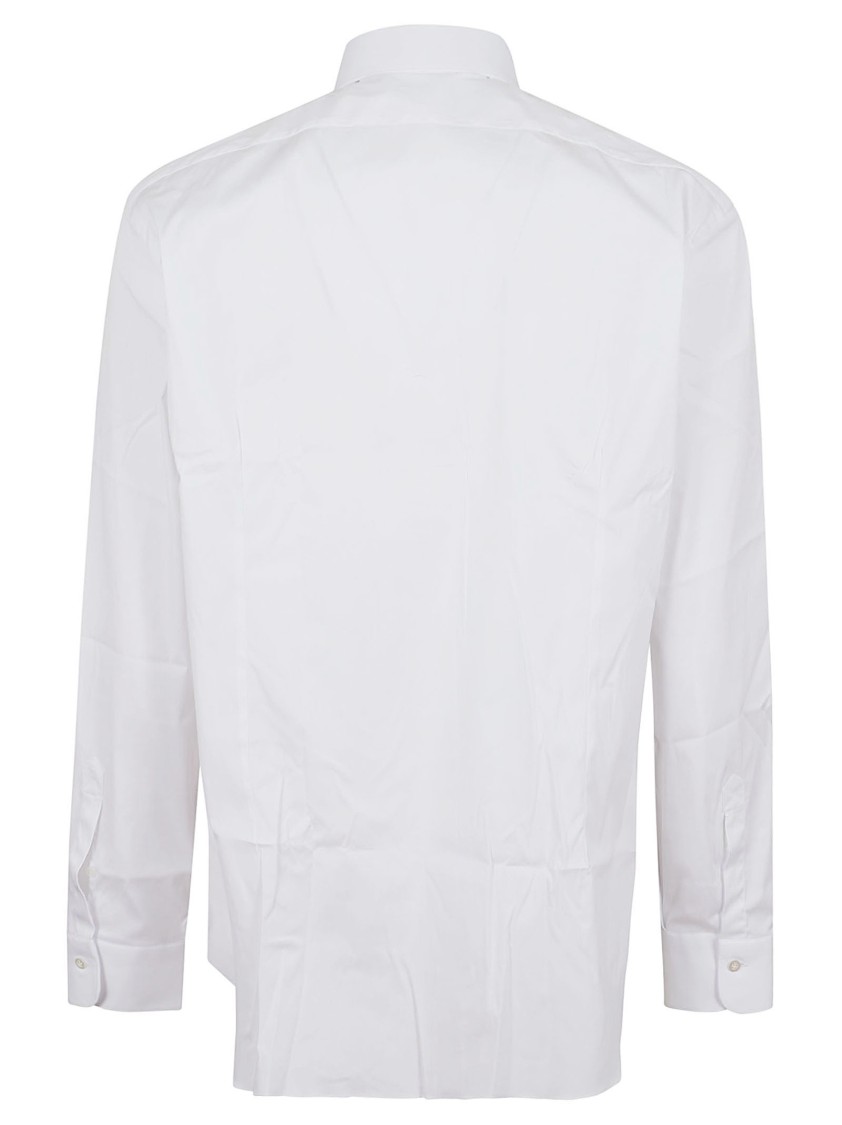 BUONAMASSA BUONAMASSA CLASSIC WHITE COTTON SHIRT WITH TIMELESS DESIGN