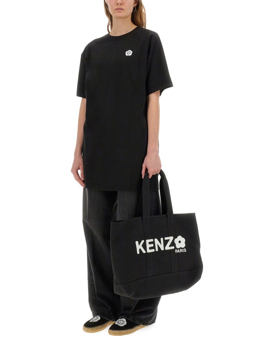 Kenzo Gots Boke Flower 2.0 Embroider In Black