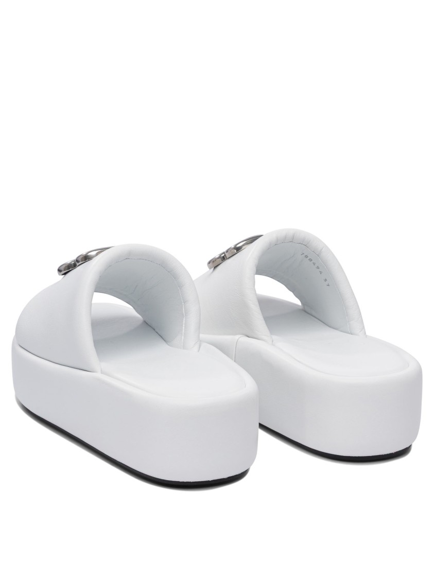 Balenciaga "rise" 55 Mm Slides In White
