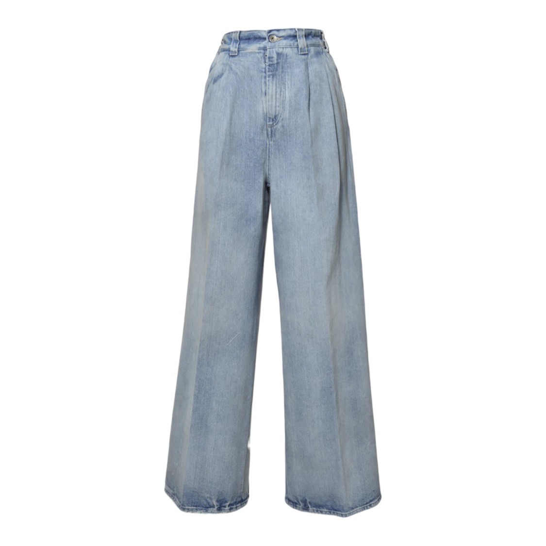 デニム・ジーパン Maison Margiela Jeans With Pleats In Vintage Blue Denim Maison Margiela With Pleats In Vintage Blue Denim | THE LIST
